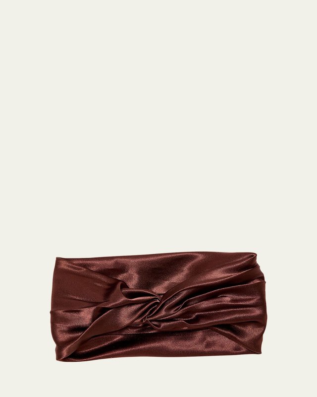 Malia Satin Turban Headband